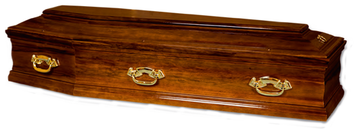 Solid Walnut Italian Coffin